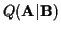 $\displaystyle Q({\bf A}\vert{\bf B})$