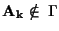 ${\bf A_k} \notin \; \Gamma$