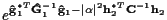 $\displaystyle e^{
{\bf\hat{g}}_1^{*T} {\bf\hat{G}}_1^{-1} {\bf\hat{g}}_1
- \vert\alpha\vert^2 {\bf h}_2^{*T} {\bf C}^{-1} {\bf h}_2
}$