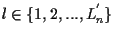 $l \in \{ 1,2, ... , L_n^{'} \}$
