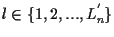 $l \in \{ 1,2, ... , L_n^{'} \}$