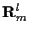 ${\bf R}_m^l$