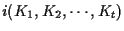 $i(K_1 , K_2 , \cdots , K_t)$