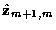 $\displaystyle \hat{\bf z}_{m+1,m}$