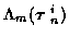 $\Lambda_m ( \mbox{\boldmath$\tau$ }_n^i )$