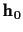 ${\bf h}_0$
