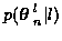$\displaystyle p( \mbox{\boldmath$\theta$ }_n^l \vert l )$