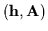 $({\bf h},{\bf A})$